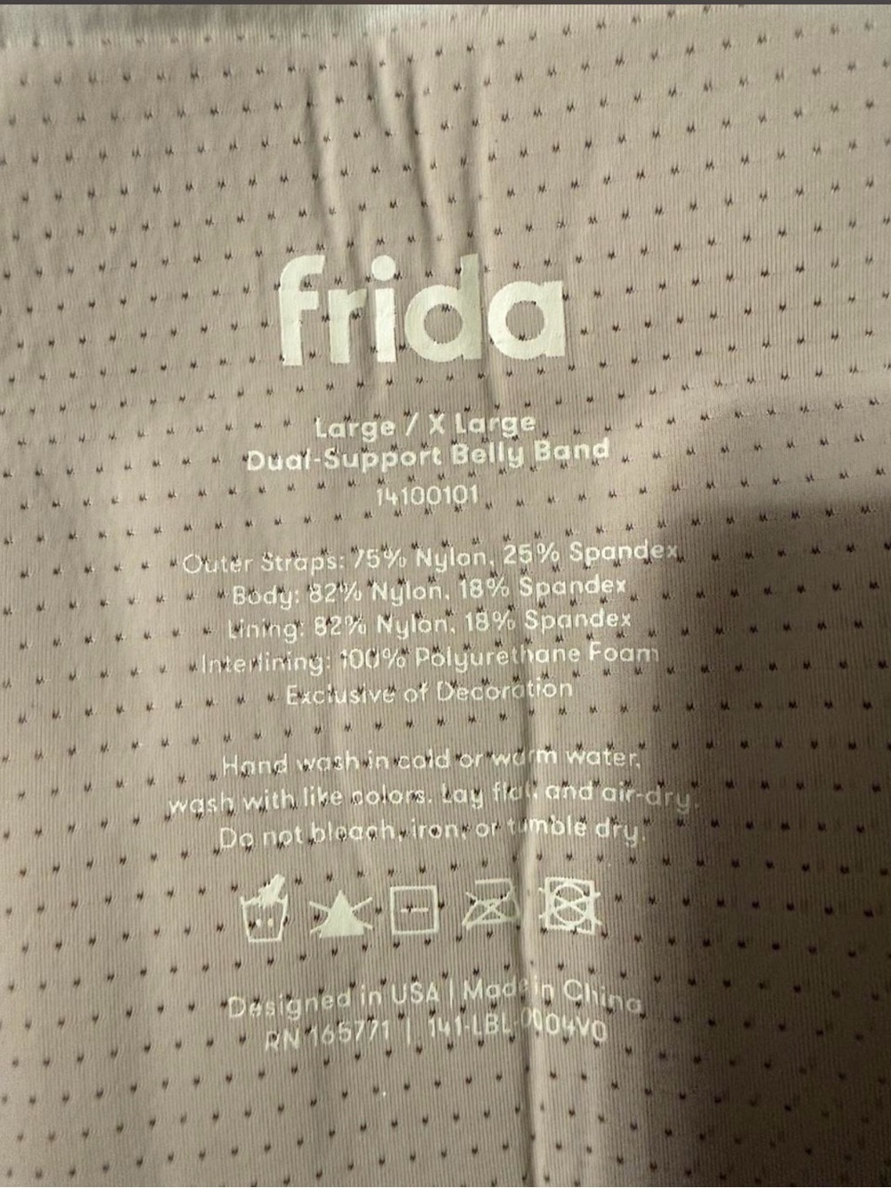Frida Dual-Support Belly Band — Light Taupe